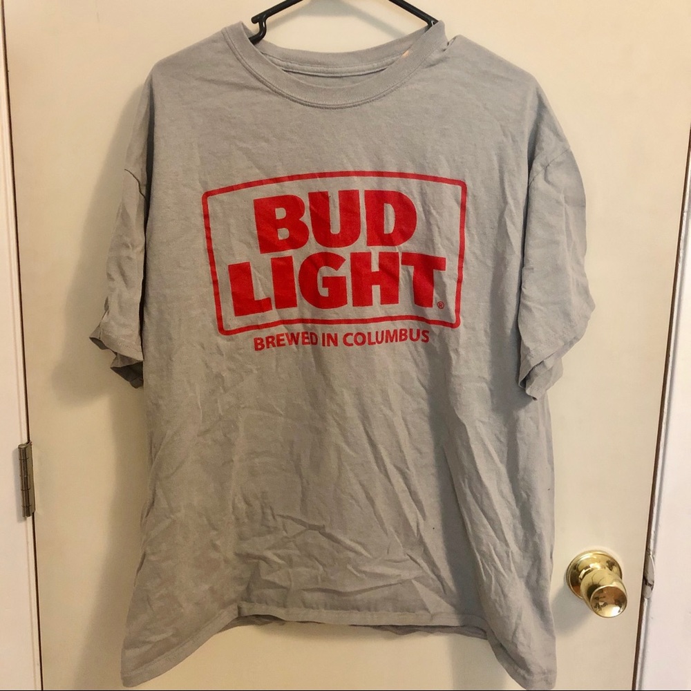 Gray Bud Light Beer Shirt XL